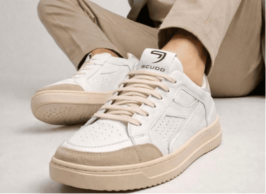 Sneakers in Pelle Traforata - Vista 3